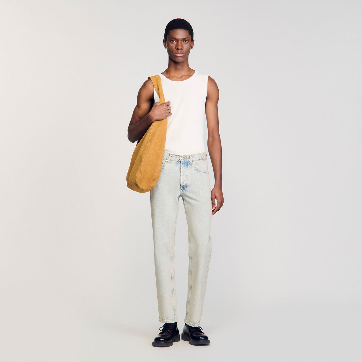 Sandro / Regular faded jeans Blue Vintage - Denim