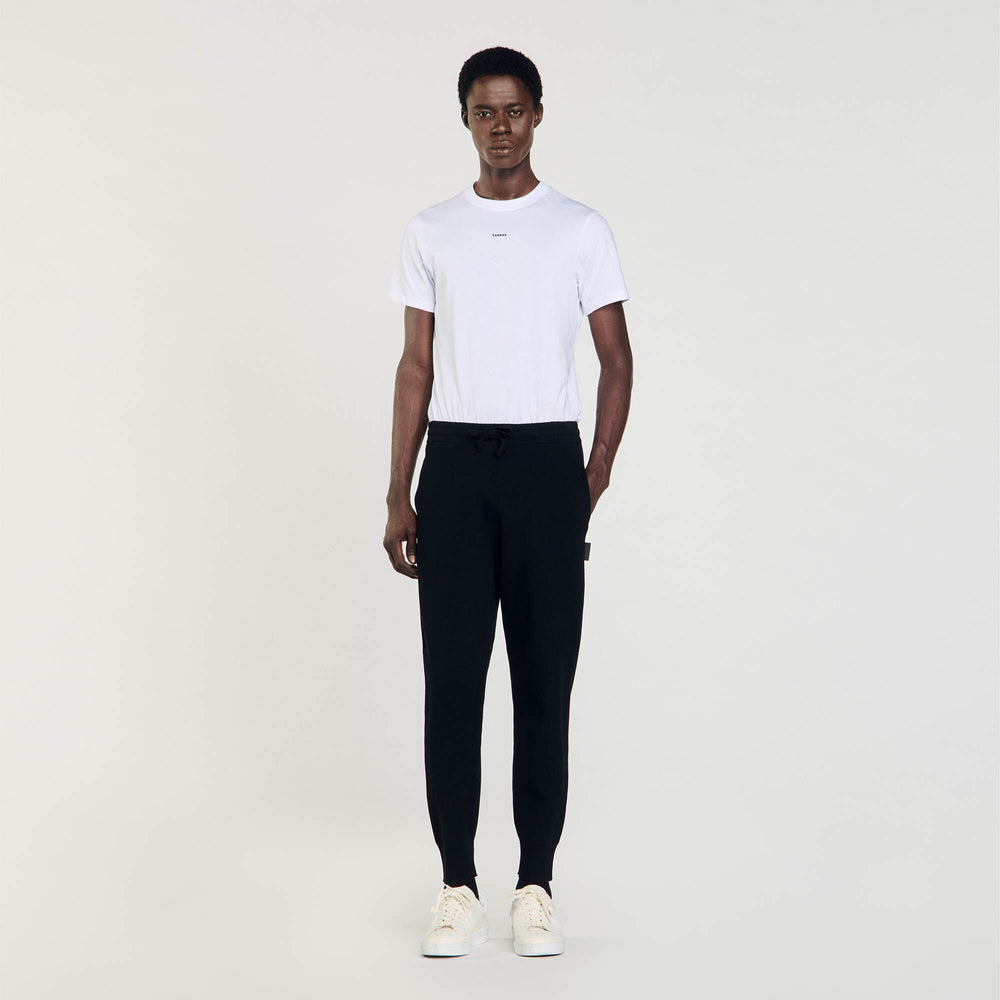 Sandro / Knit jogging bottoms Black