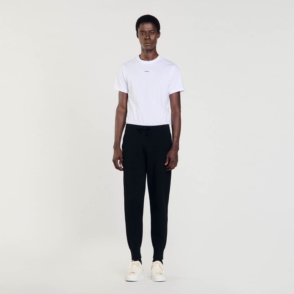Sandro / Knit jogging bottoms Black