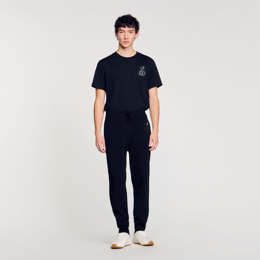 Sandro / Joggers with snake detail Black