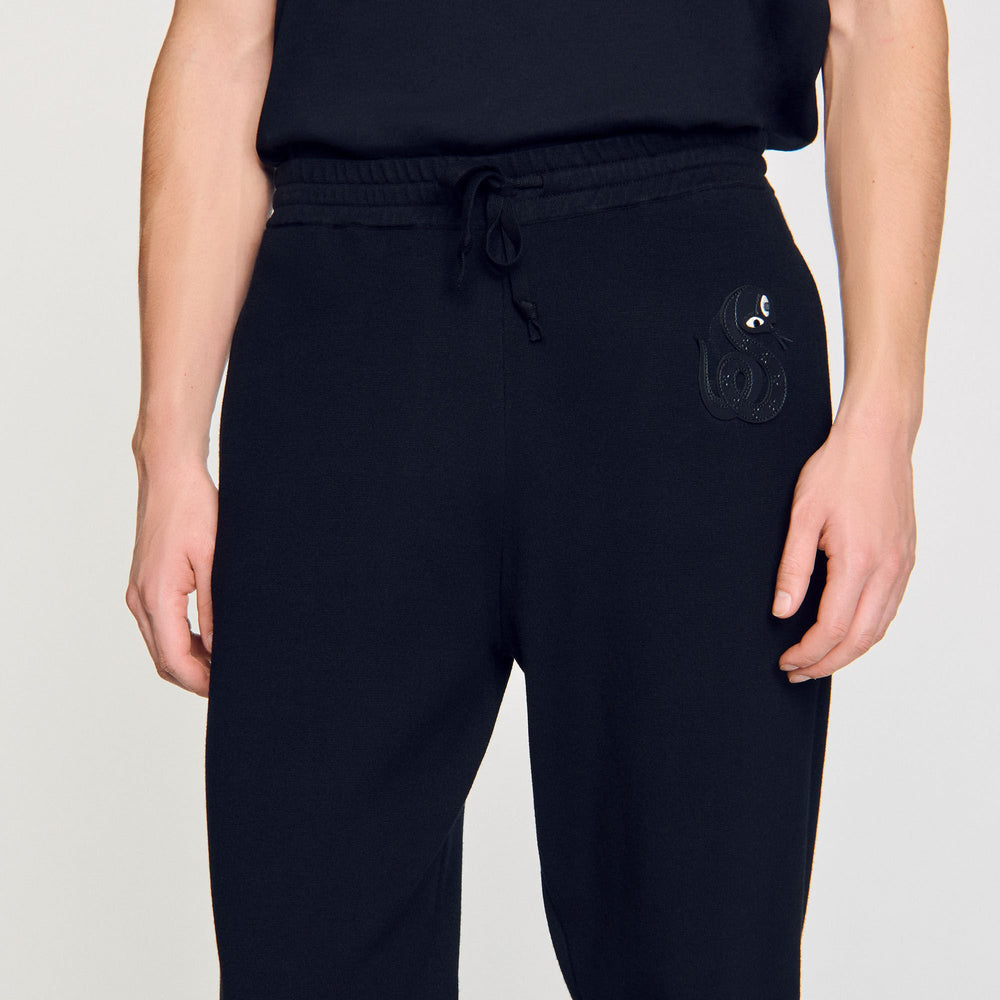 Sandro / Joggers with snake detail Black
