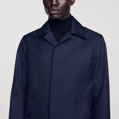 Sandro / Waterproof raincoat Navy Blue