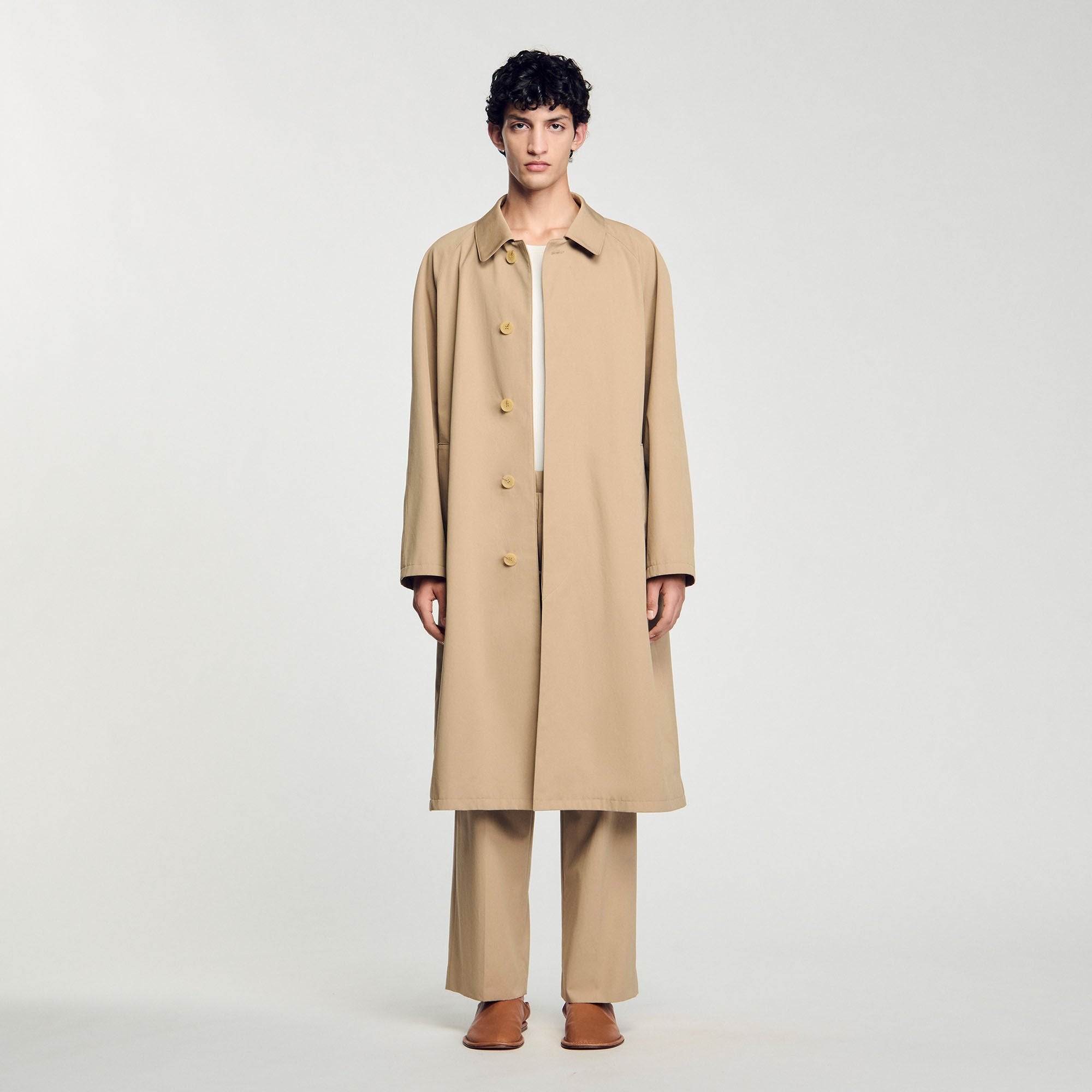 Sandro / Long coat Sand.