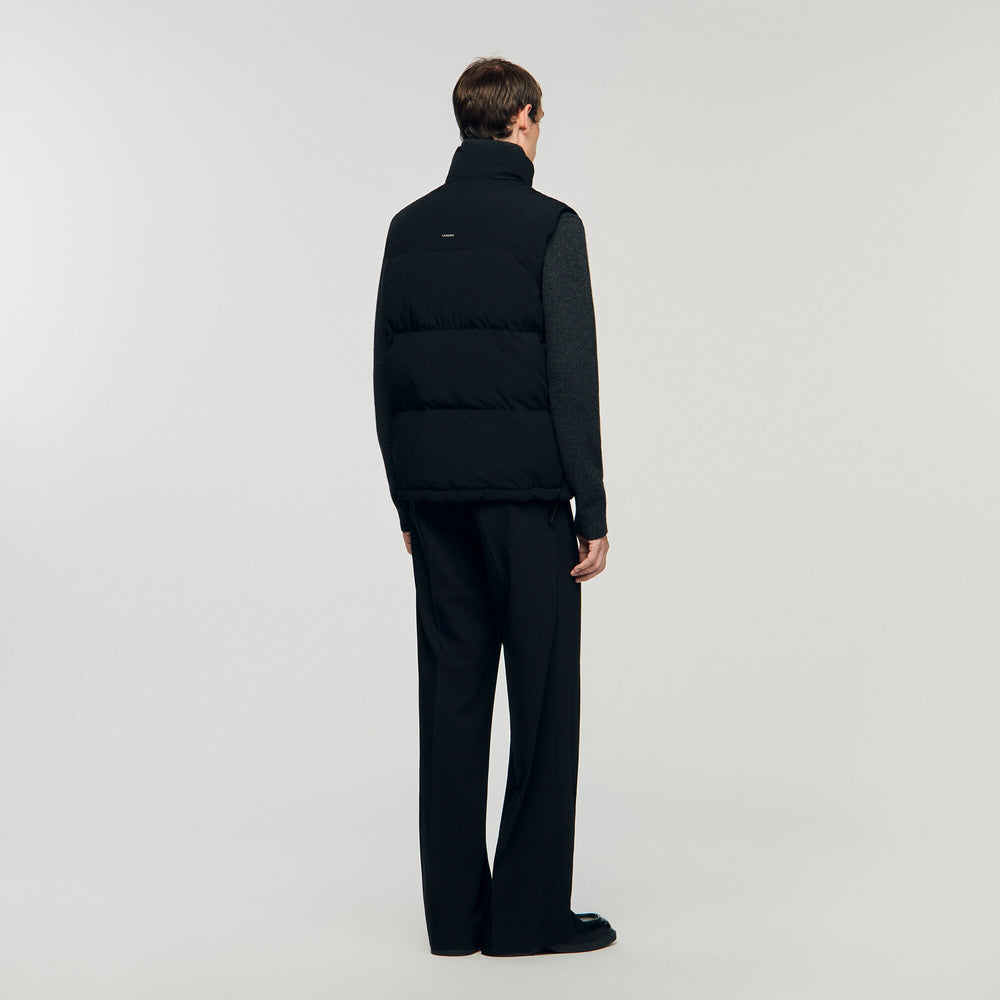 Sandro / Sleeveless technical puffer Black