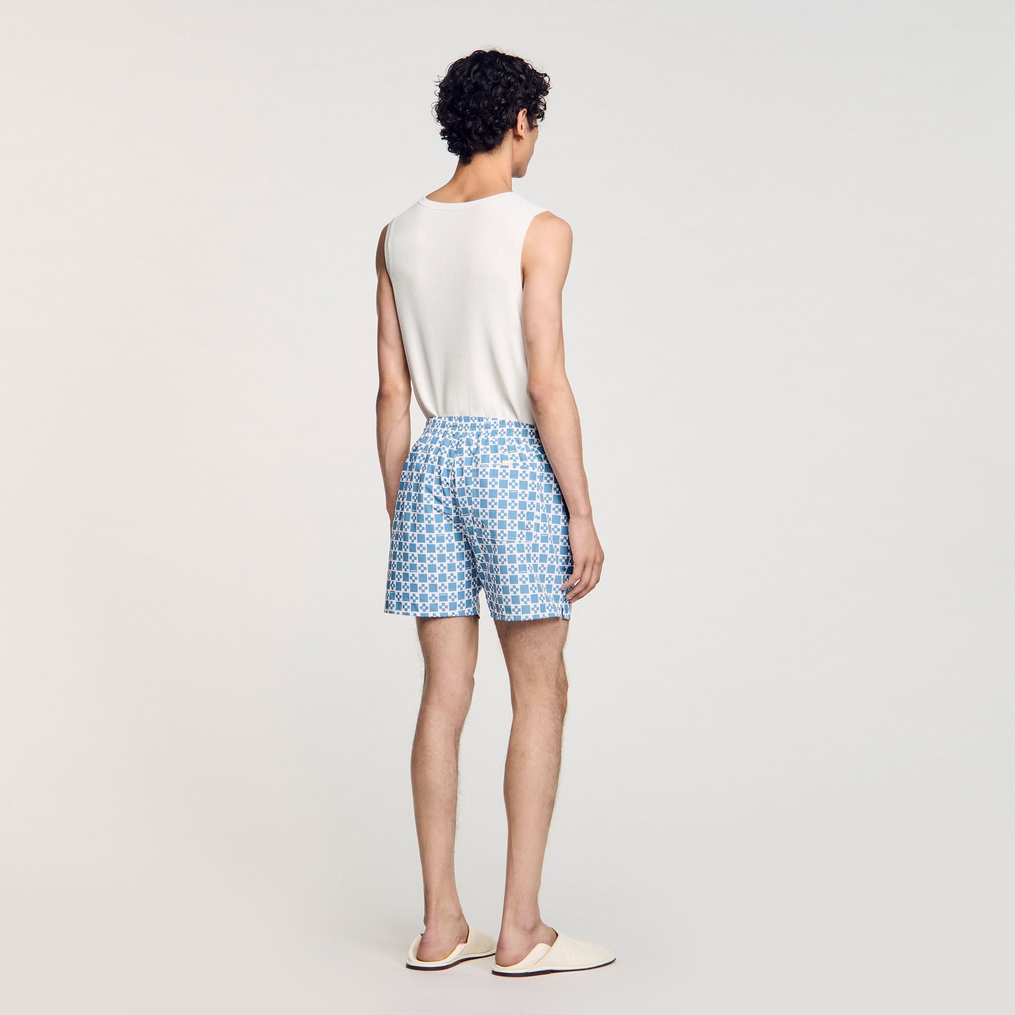 Sandro / Square Cross swim shorts Blue Sky