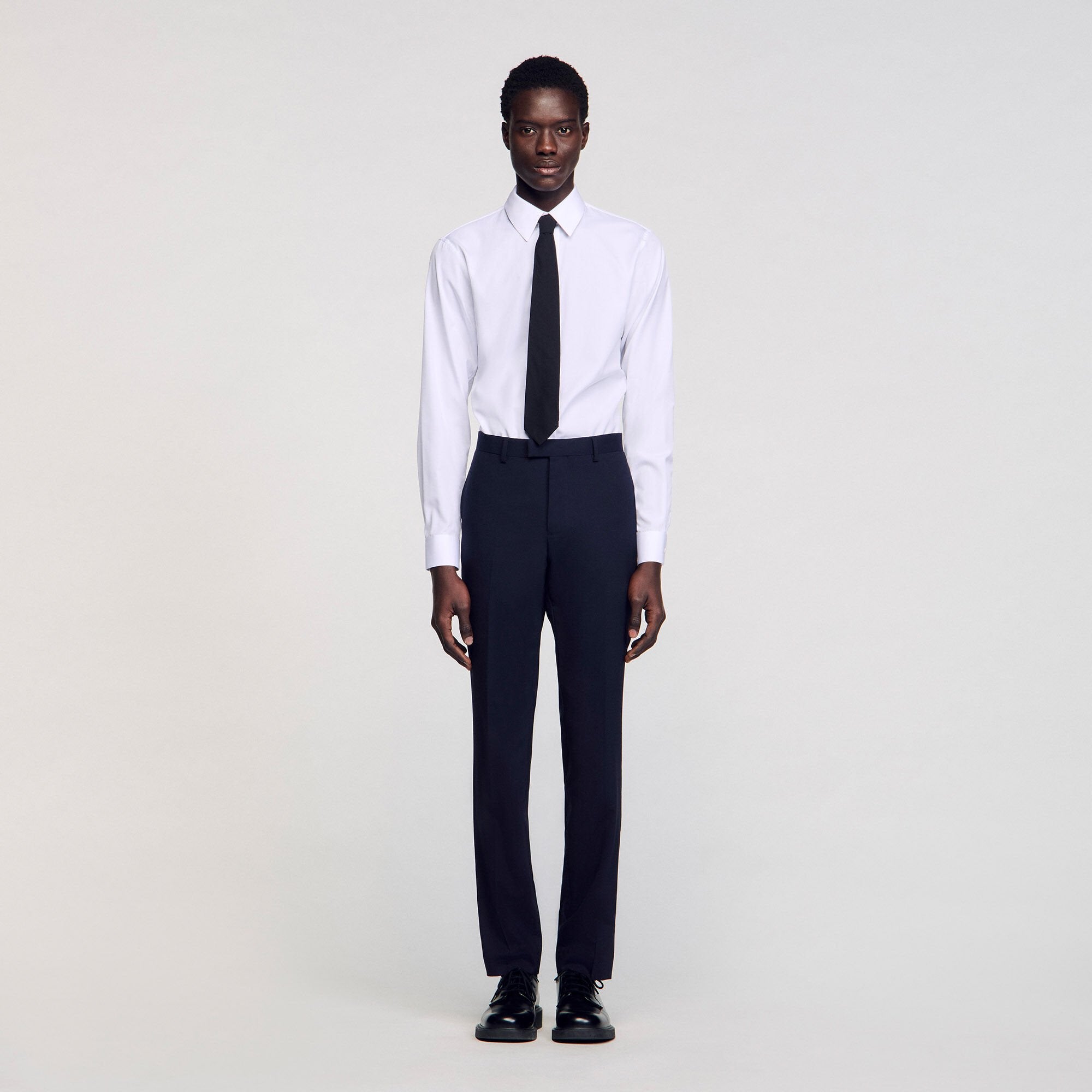 Sandro / Classic wool suit pants Navy Blue