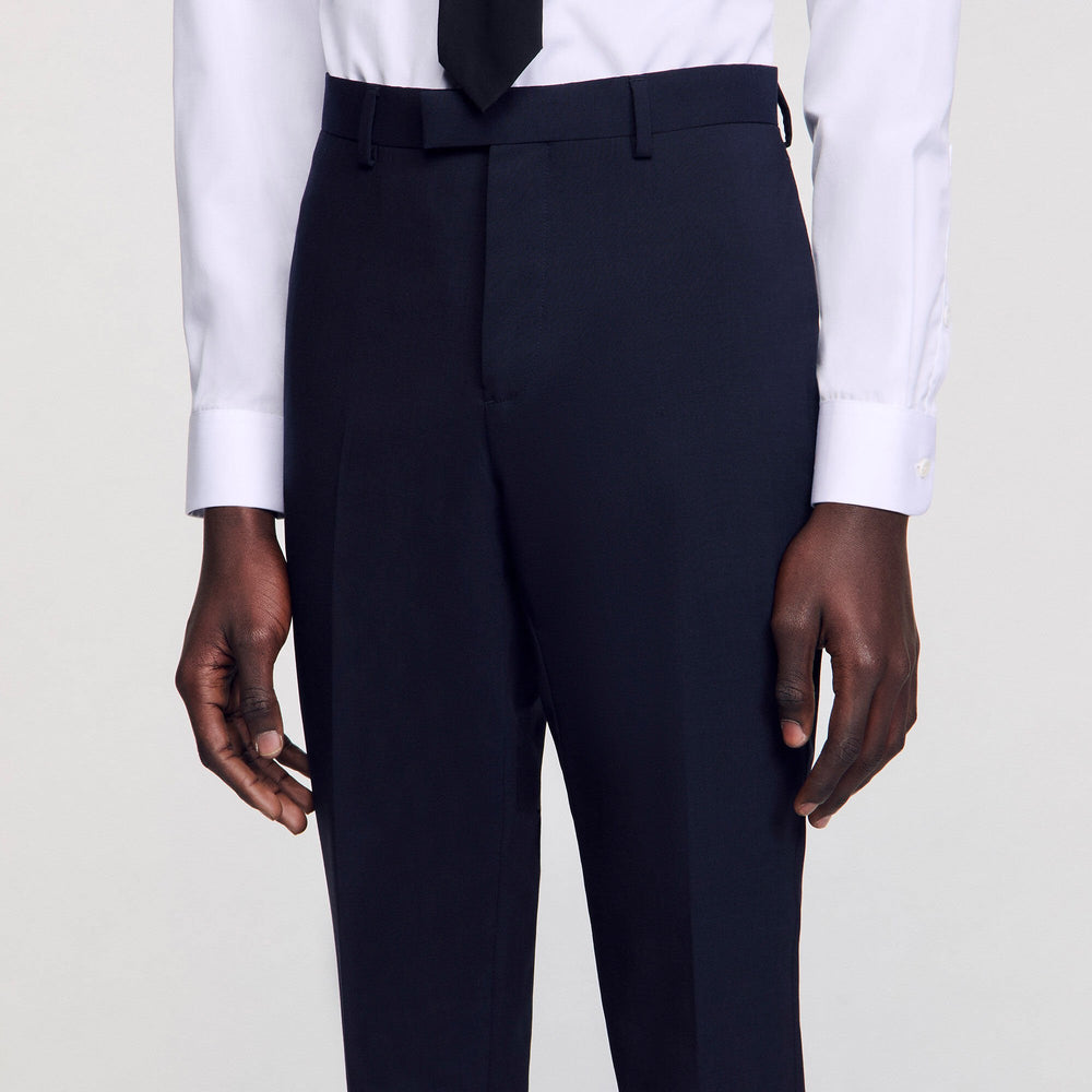 Sandro / Classic wool suit pants Navy Blue