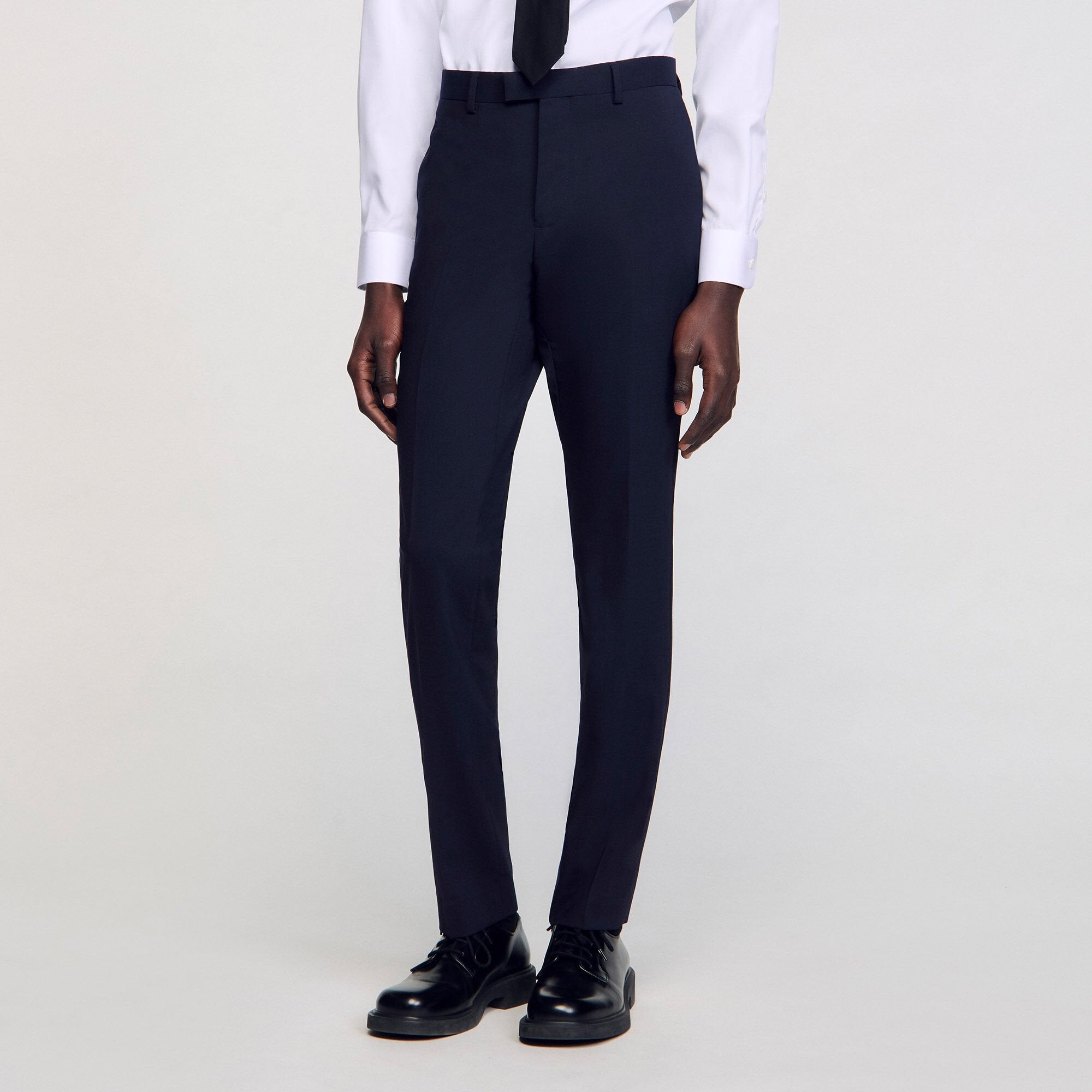 Sandro / Classic wool suit pants Navy Blue
