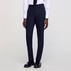 Sandro / Classic wool suit pants Navy Blue
