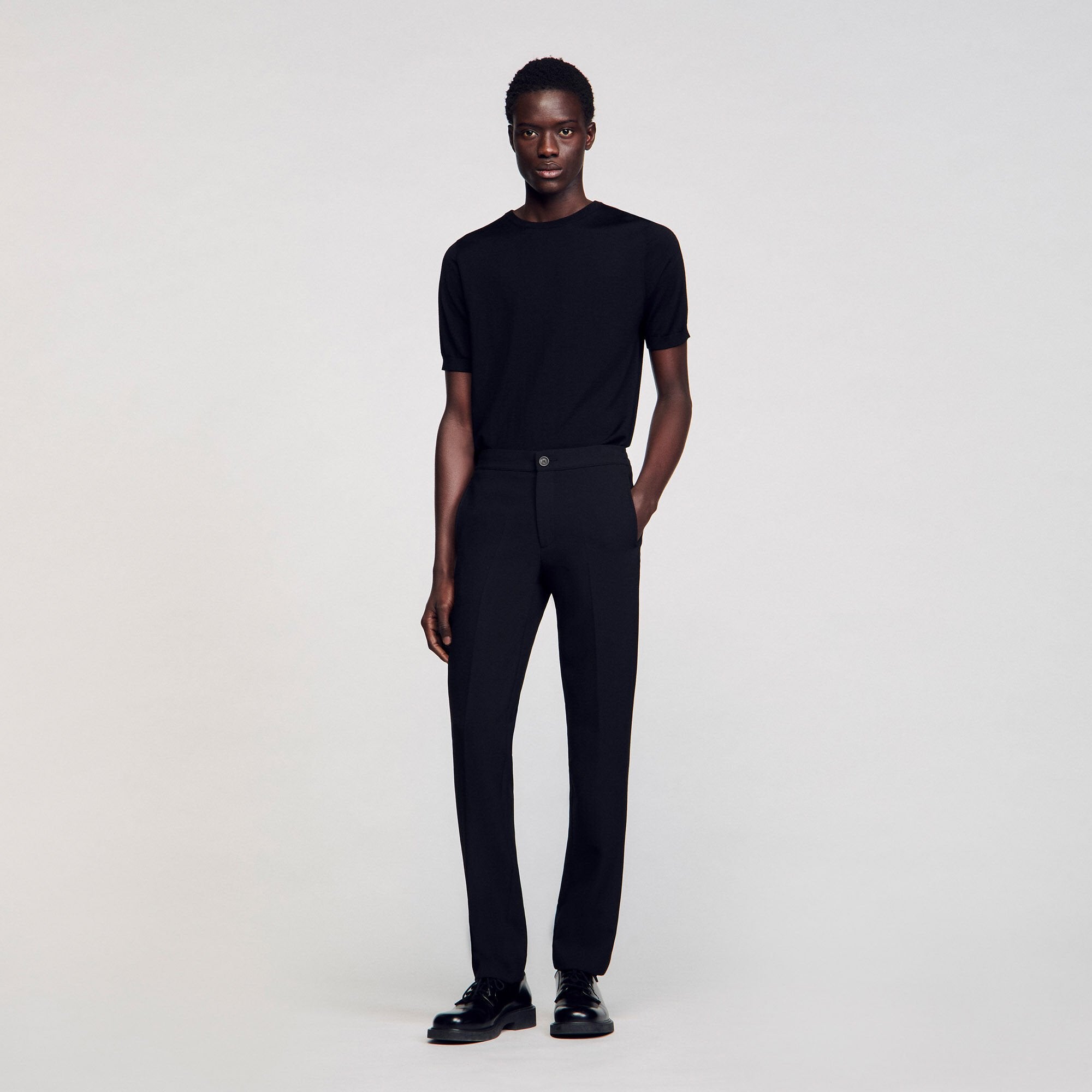 Sandro / Jersey trousers Black