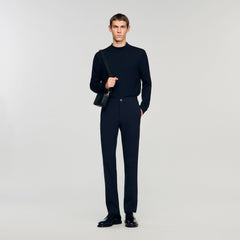 Sandro / Jersey trousers Navy Blue