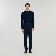 Sandro / Jersey trousers Navy Blue