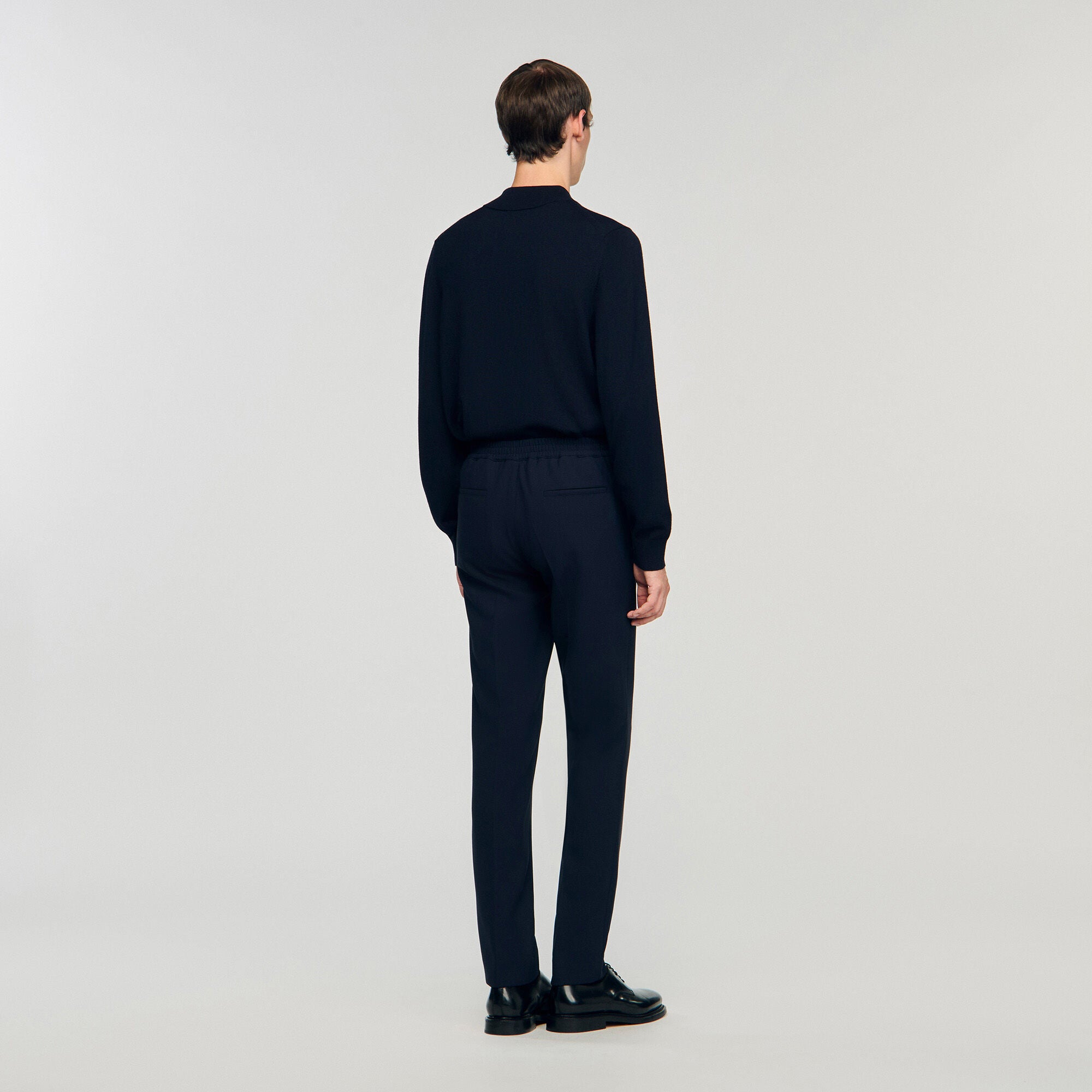 Sandro / Jersey trousers Navy Blue