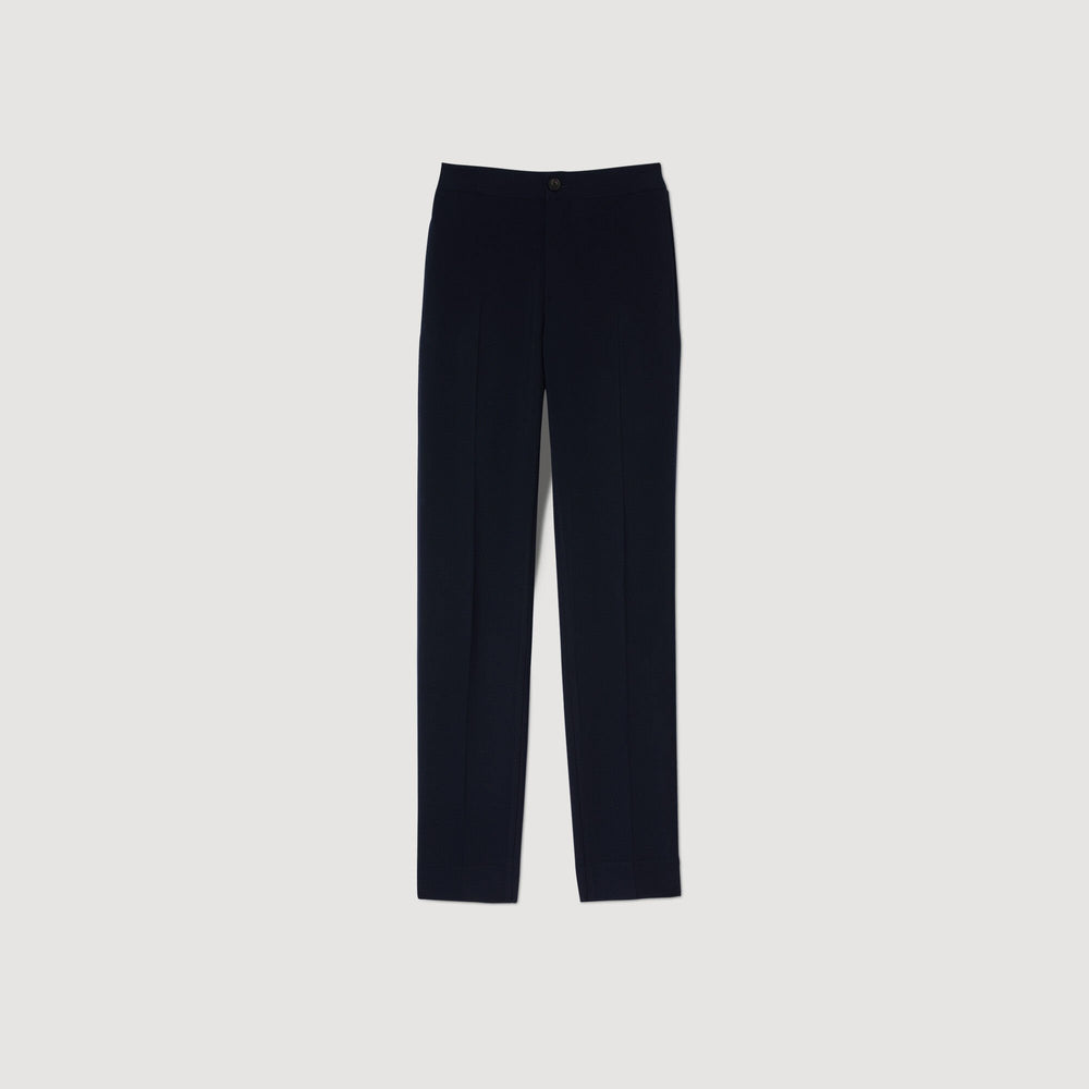 Sandro / Jersey trousers Navy Blue