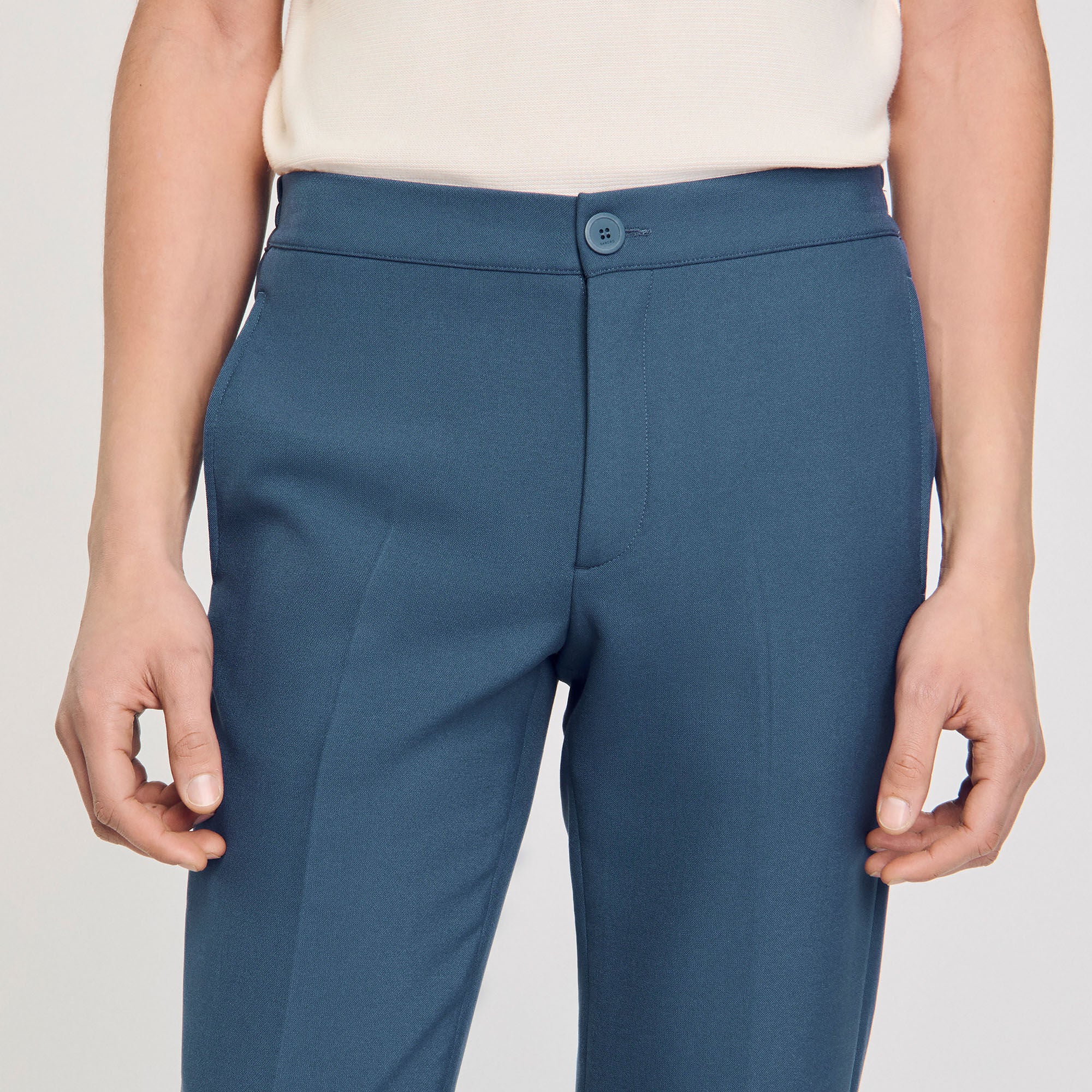 Sandro / Jersey trousers Thunderstorm Blue