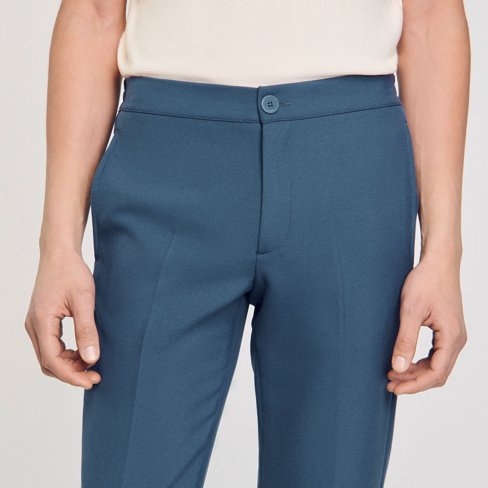 Sandro / Jersey trousers Thunderstorm Blue