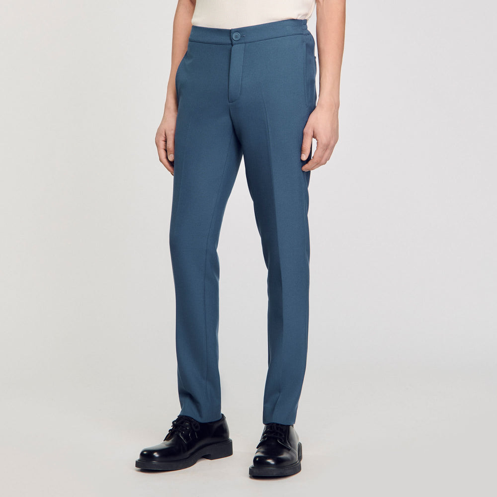 Sandro / Jersey trousers Thunderstorm Blue