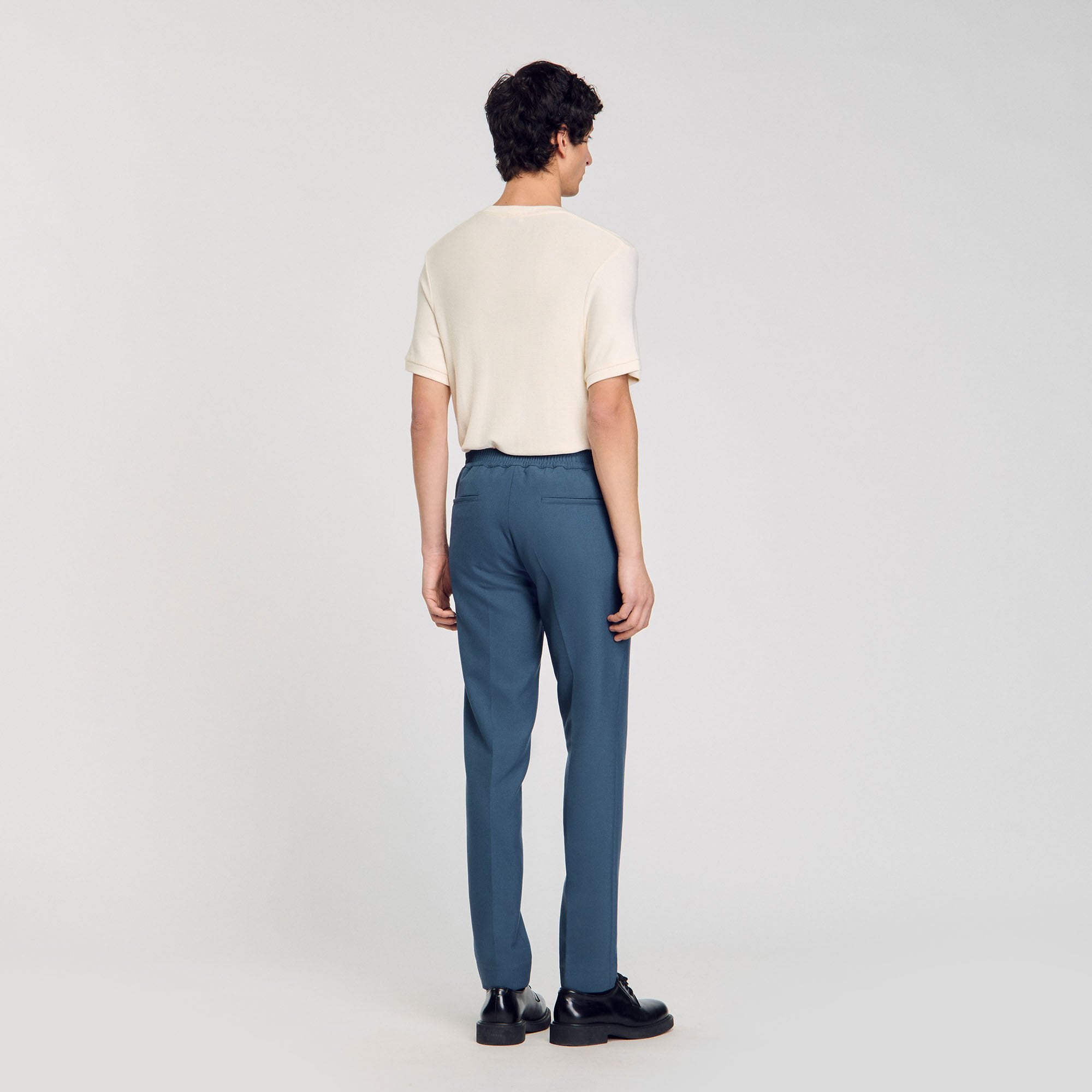 Sandro / Jersey trousers Thunderstorm Blue