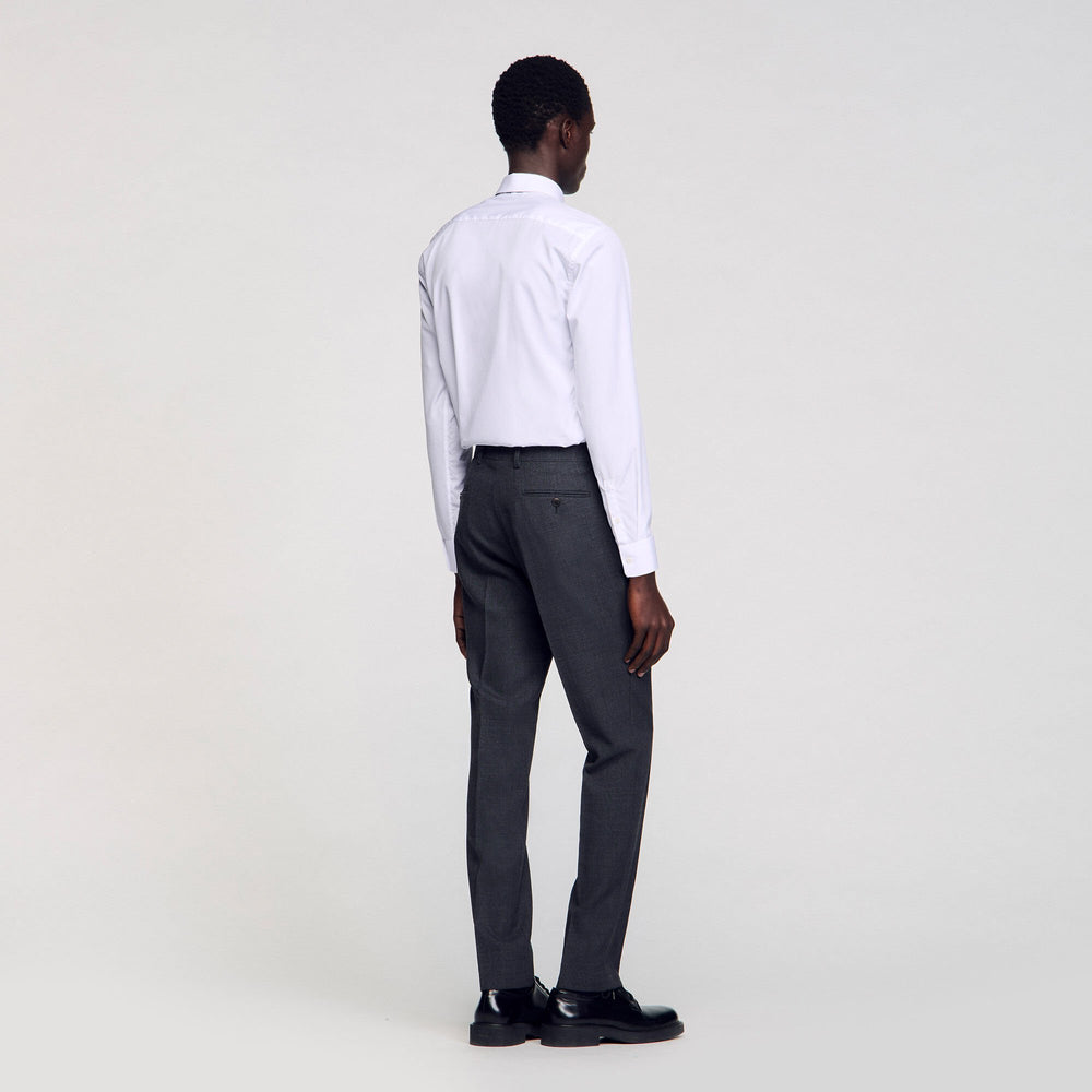 Sandro / Wool suit trousers Mocked Grey