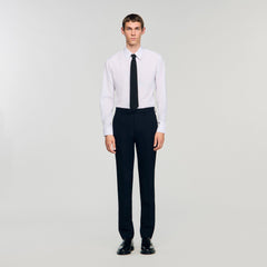 Sandro / Wool suit trousers Navy Blue