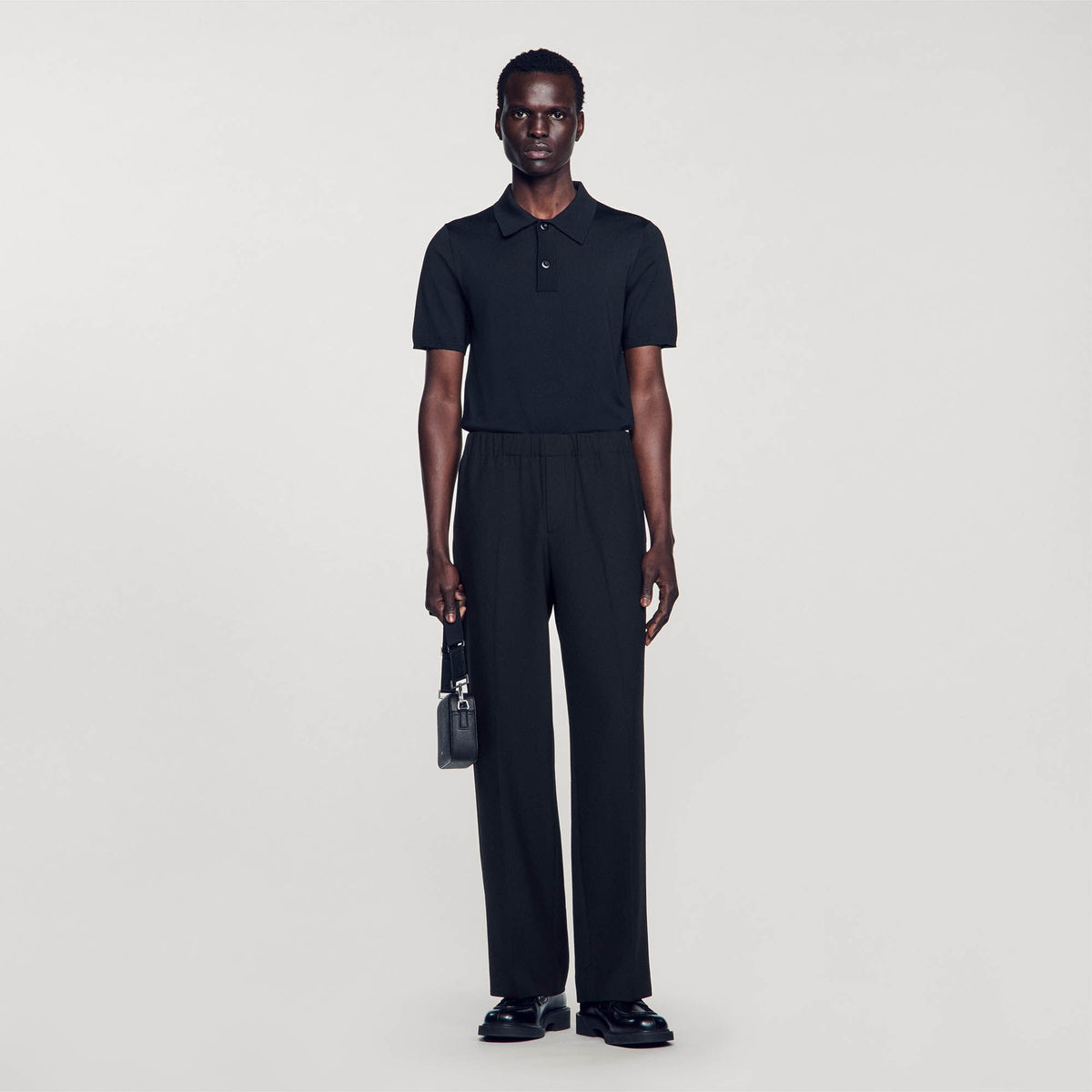Sandro / Wide-leg trousers Black