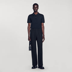 Sandro / Wide-leg trousers Black