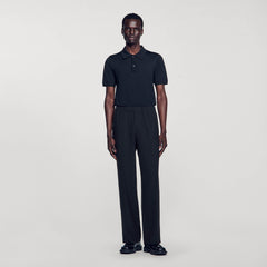 Sandro / Wide-leg trousers Black
