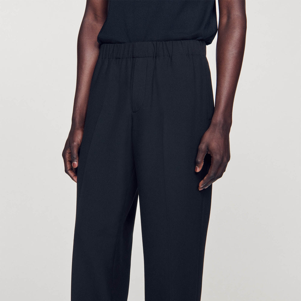 Sandro / Wide-leg trousers Black