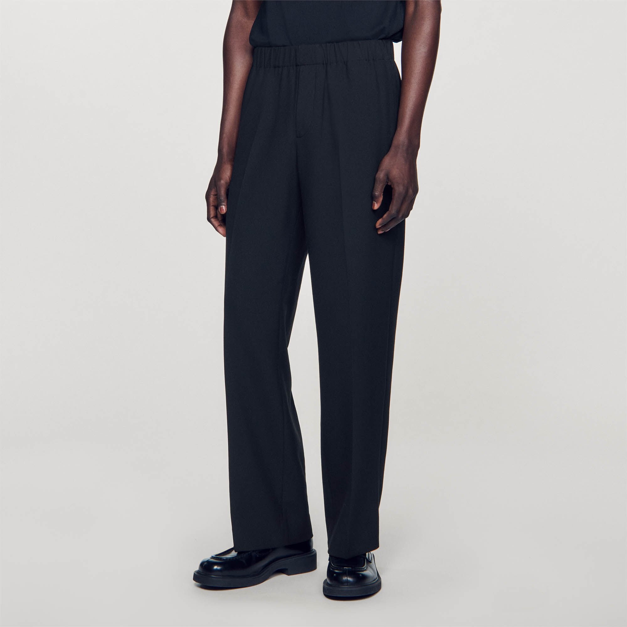 Sandro / Wide-leg trousers Black