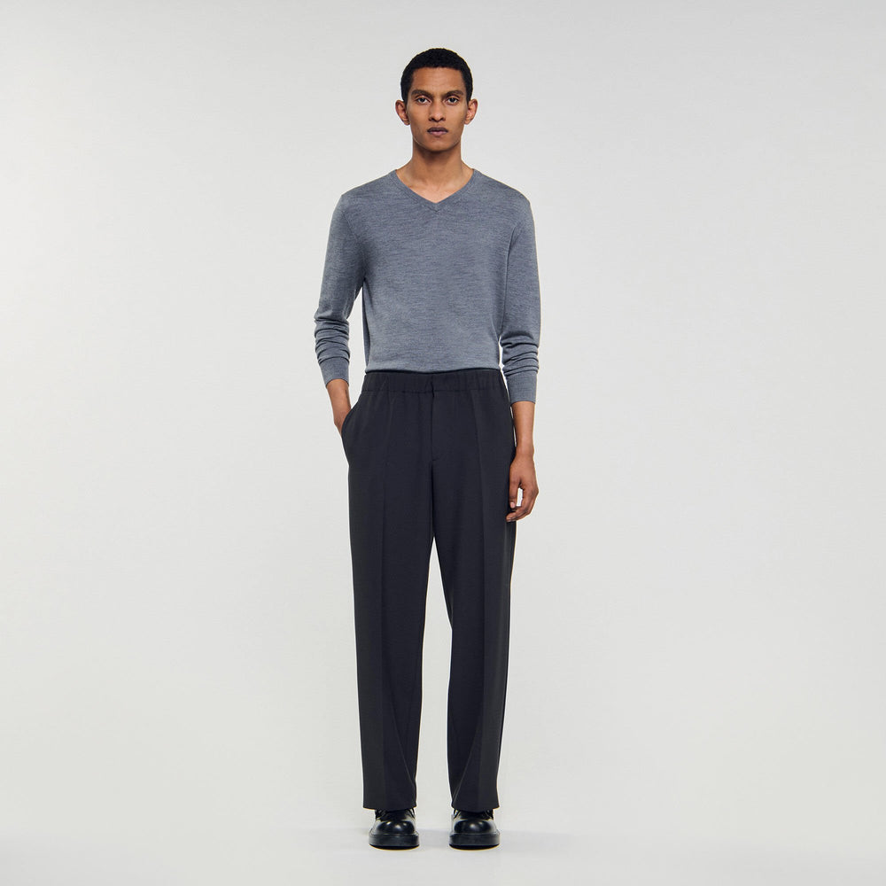 Sandro / Wide-leg trousers Dark Grey