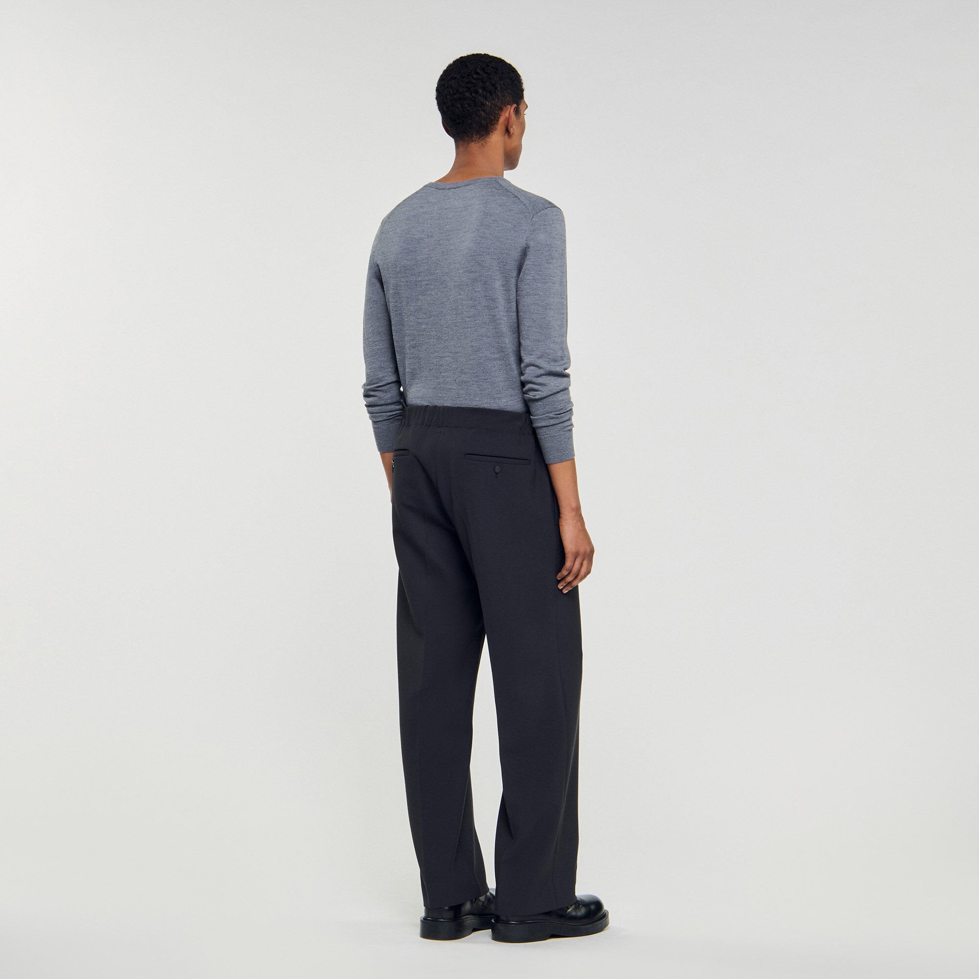 Sandro / Wide-leg trousers Dark Grey