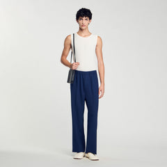 Sandro / Wide-leg trousers Royal Blue