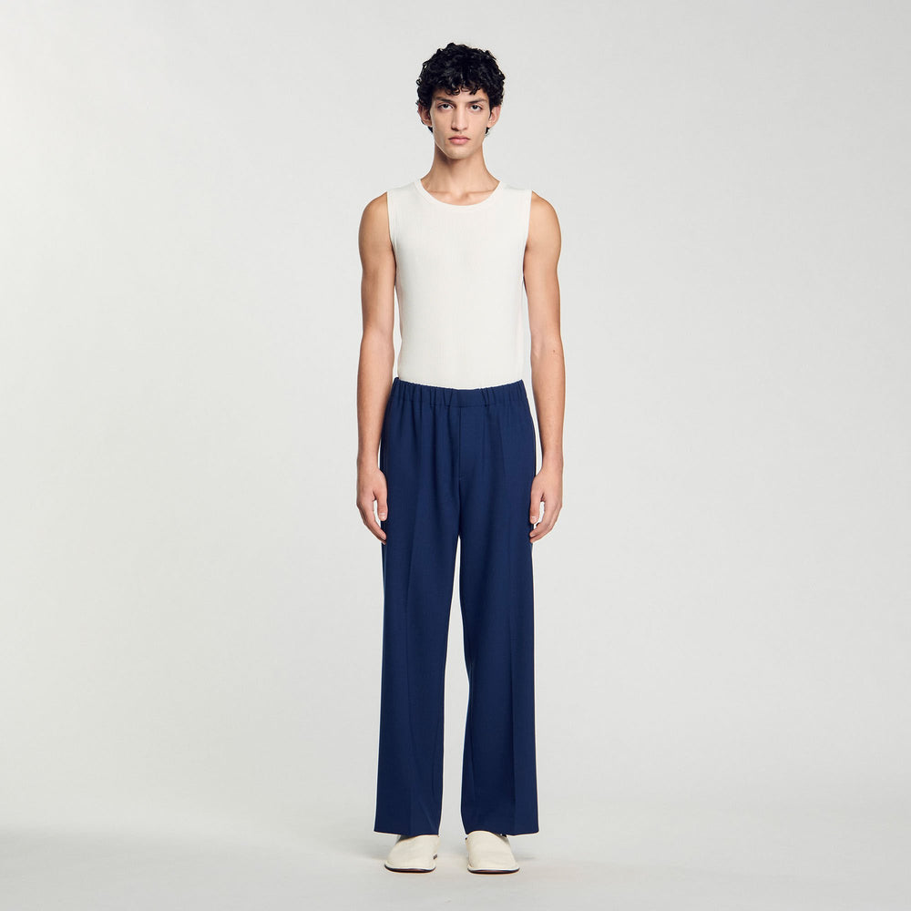 Sandro / Wide-leg trousers Royal Blue