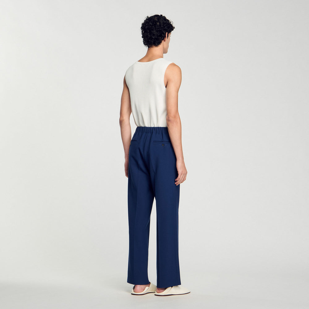 Sandro / Wide-leg trousers Royal Blue