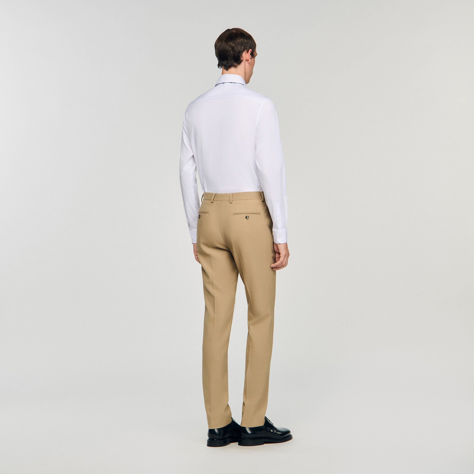 Sandro / Wool suit trousers Beige