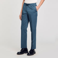 Sandro / Elasticated straight-leg trousers Thunderstorm Blue