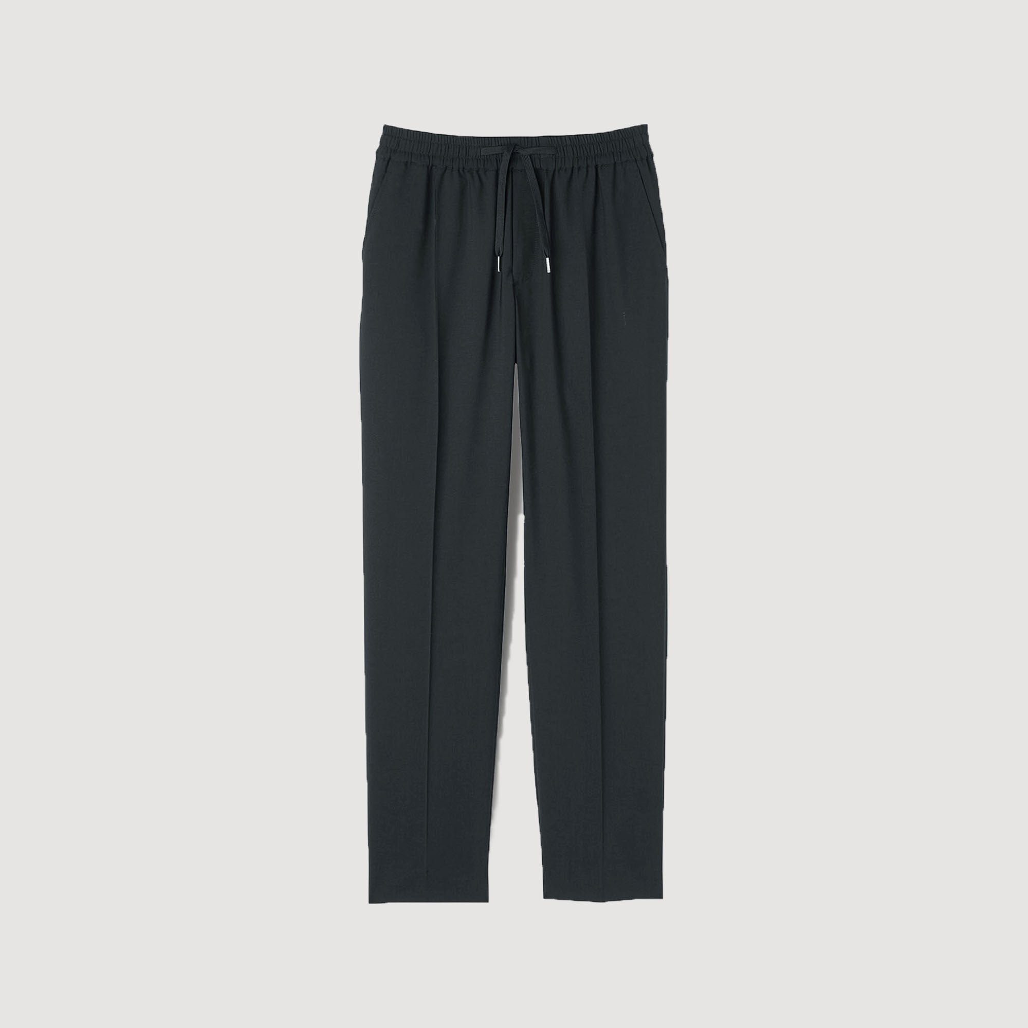Sandro / Elasticated straight-leg trousers Fonte