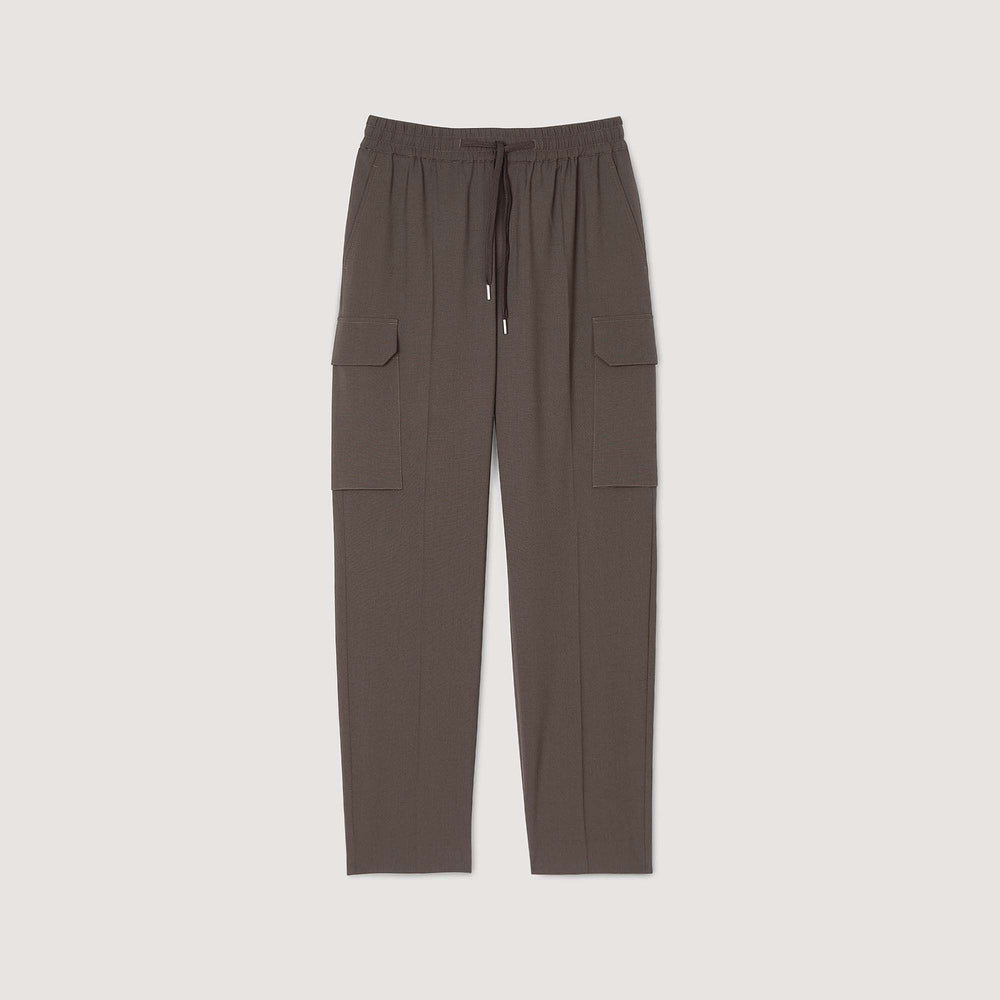 Sandro / Elasticated cargo trousers Dark Kaki.