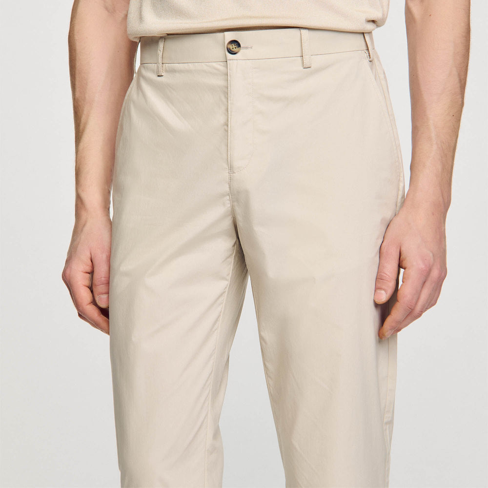 Sandro / Cotton carrot-cut trousers Light Grey