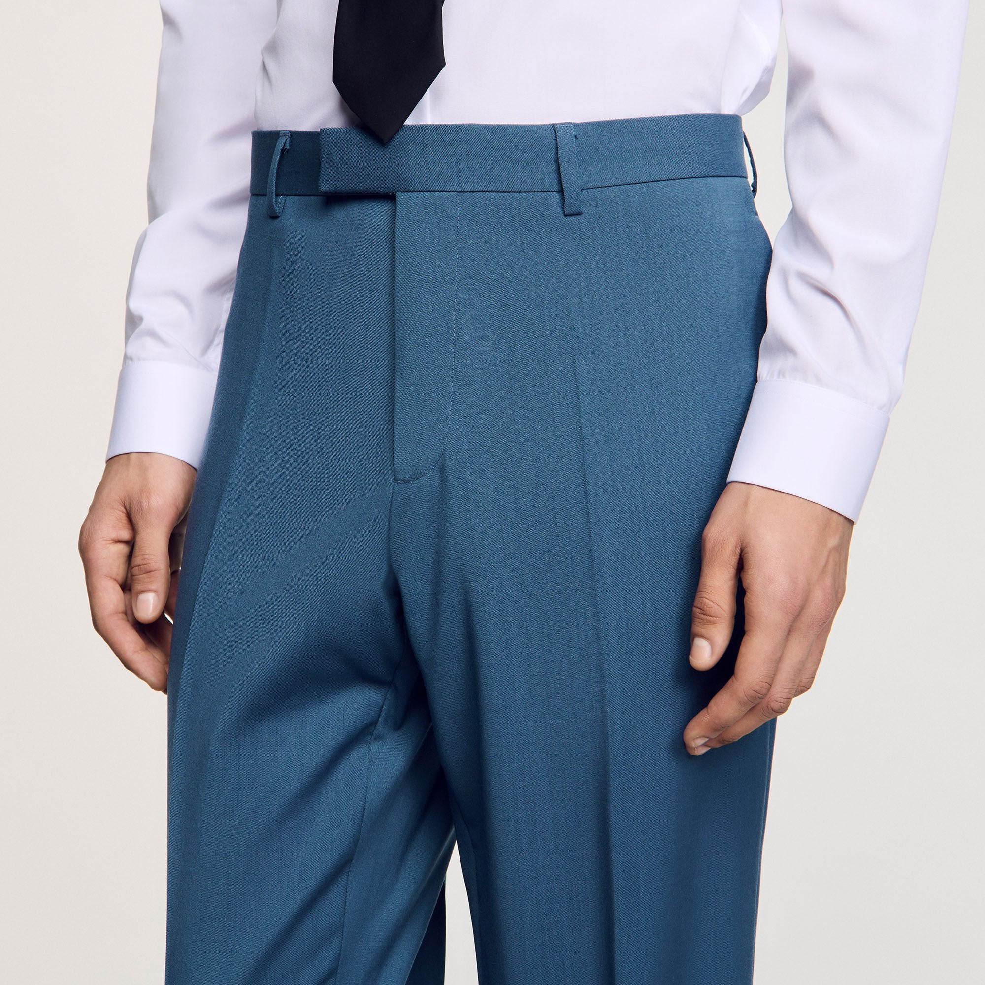 Sandro / Wool suit trousers Thunderstorm Blue