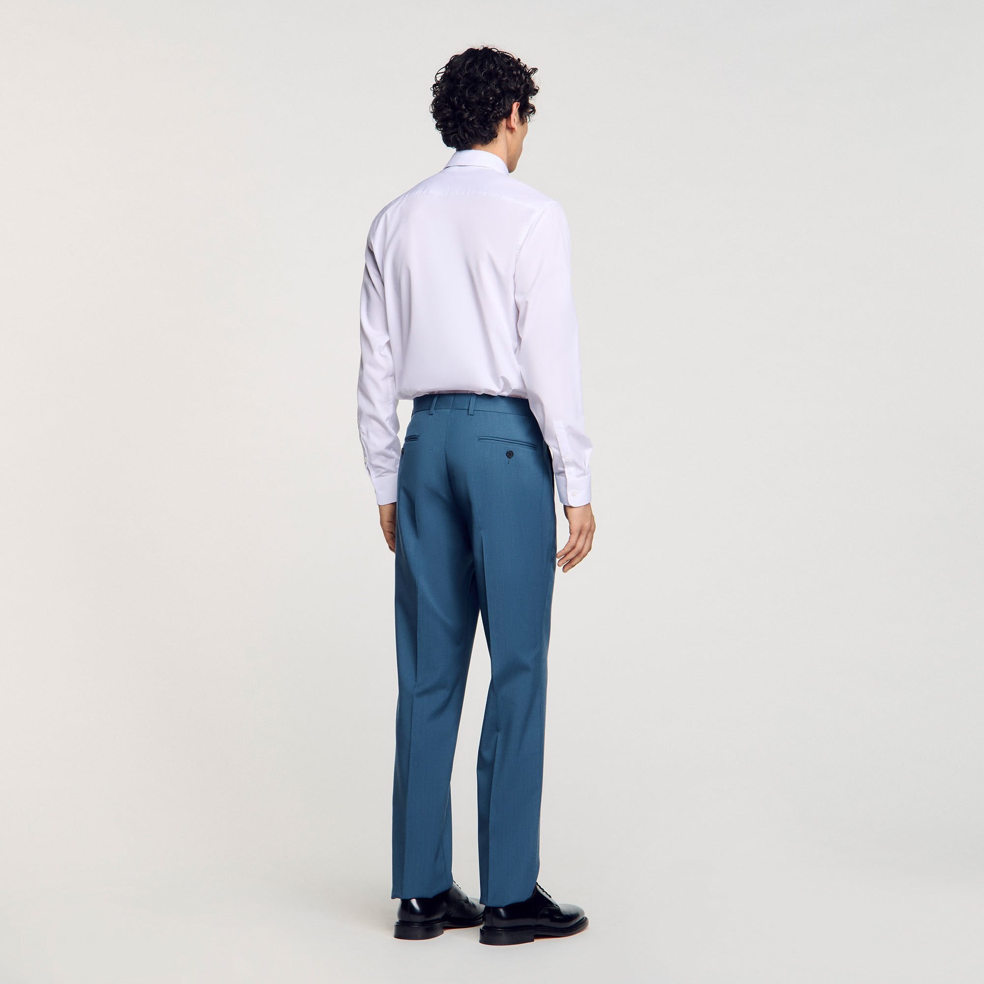 Sandro / Wool suit trousers Thunderstorm Blue