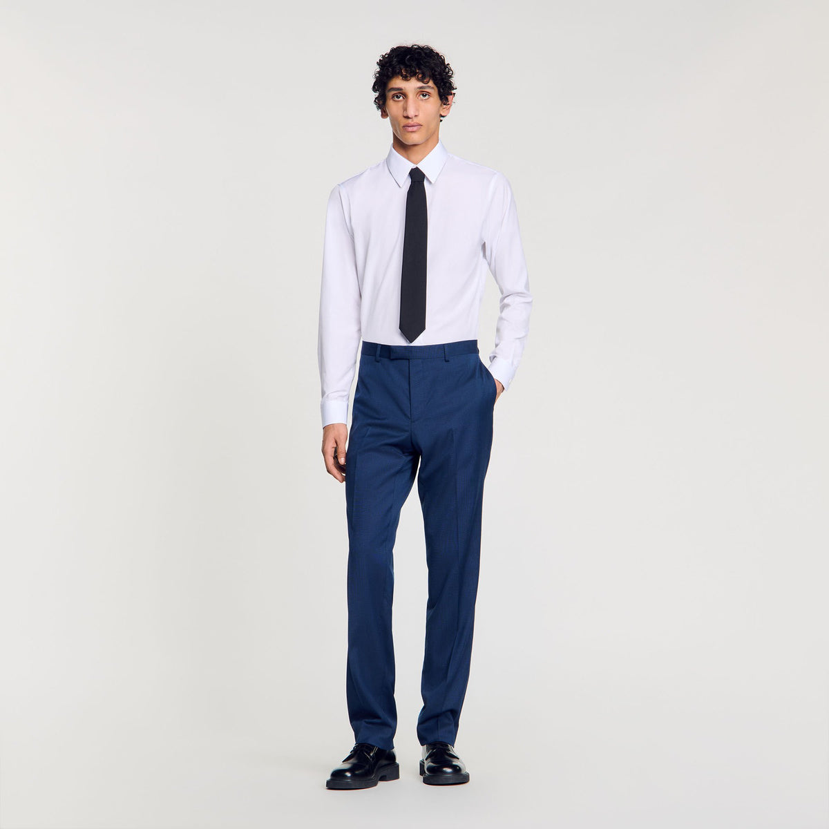 Sandro / Wool suit trousers Royal Blue