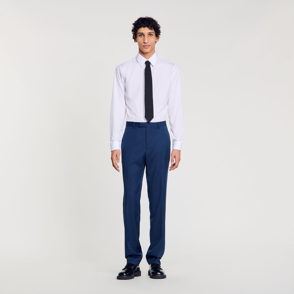 Sandro / Wool suit trousers Royal Blue