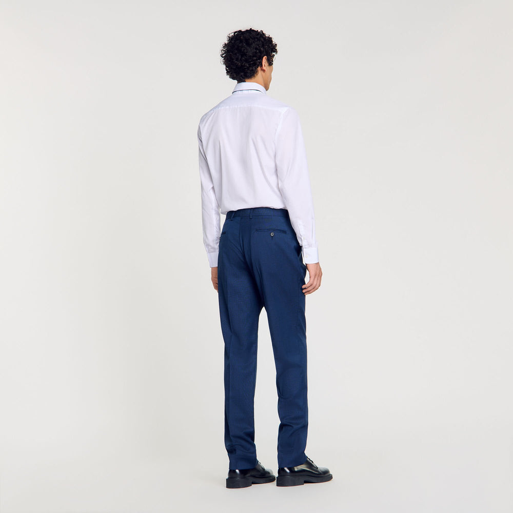 Sandro / Wool suit trousers Royal Blue