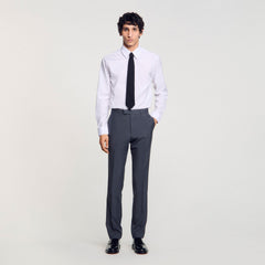 Sandro / Wool suit trousers Mocked Grey