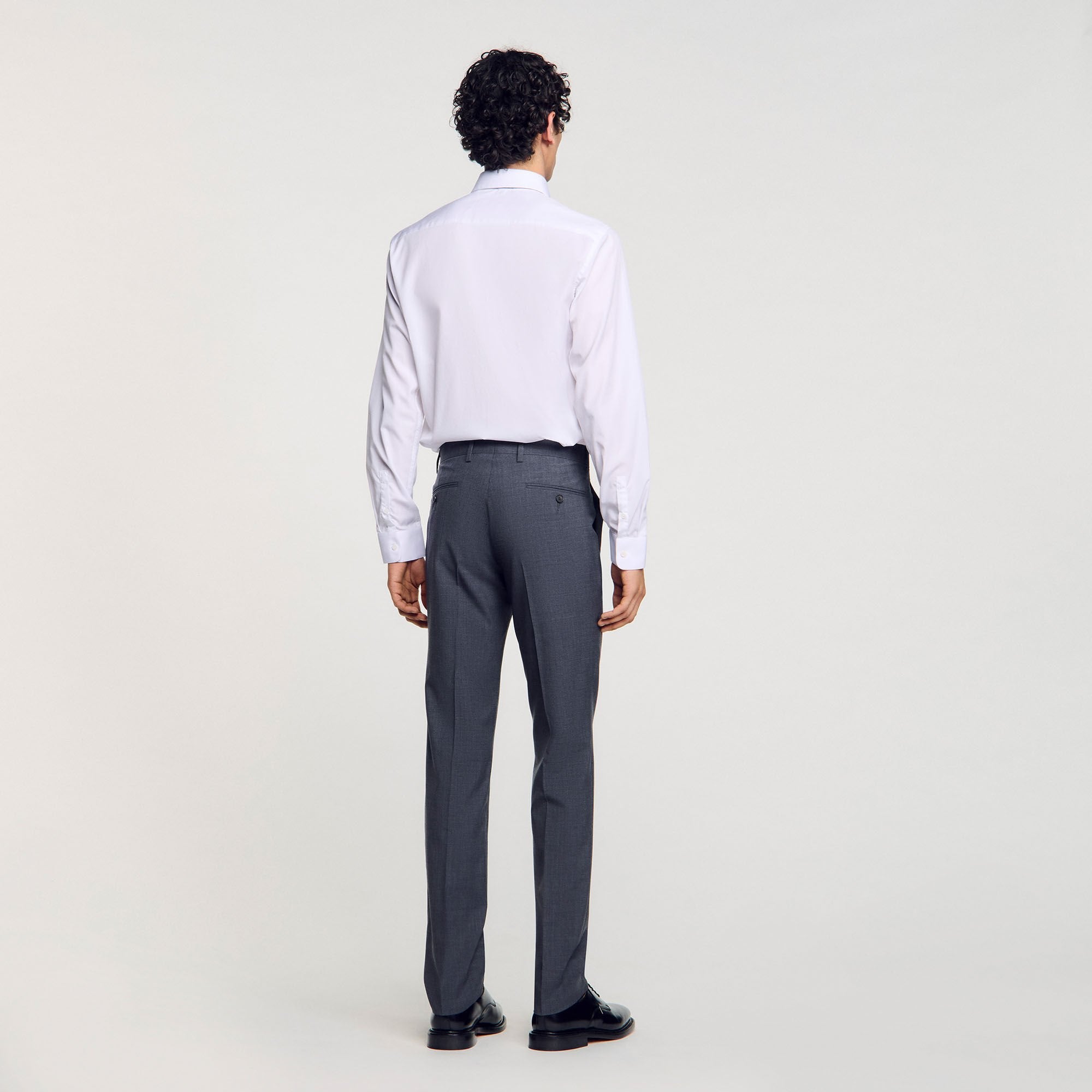 Sandro / Wool suit trousers Mocked Grey
