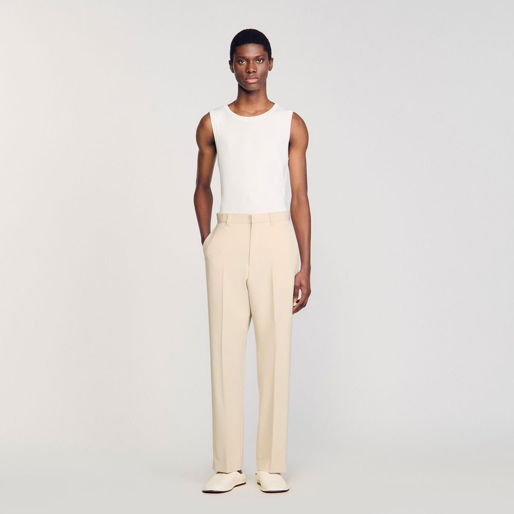 Sandro / Wool suit trousers Oats