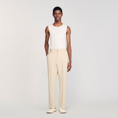 Sandro / Wool suit trousers Oats