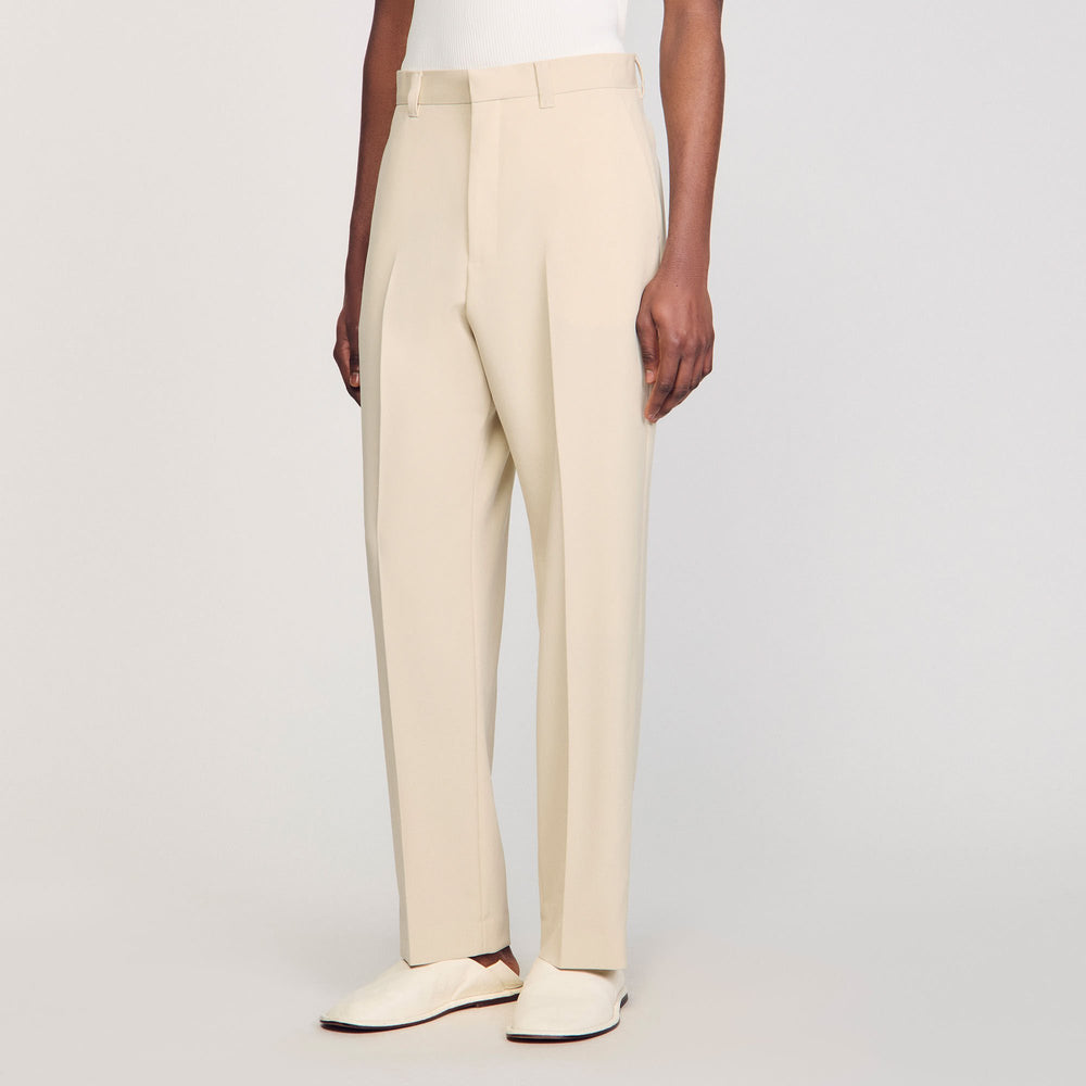 Sandro / Wool suit trousers Oats