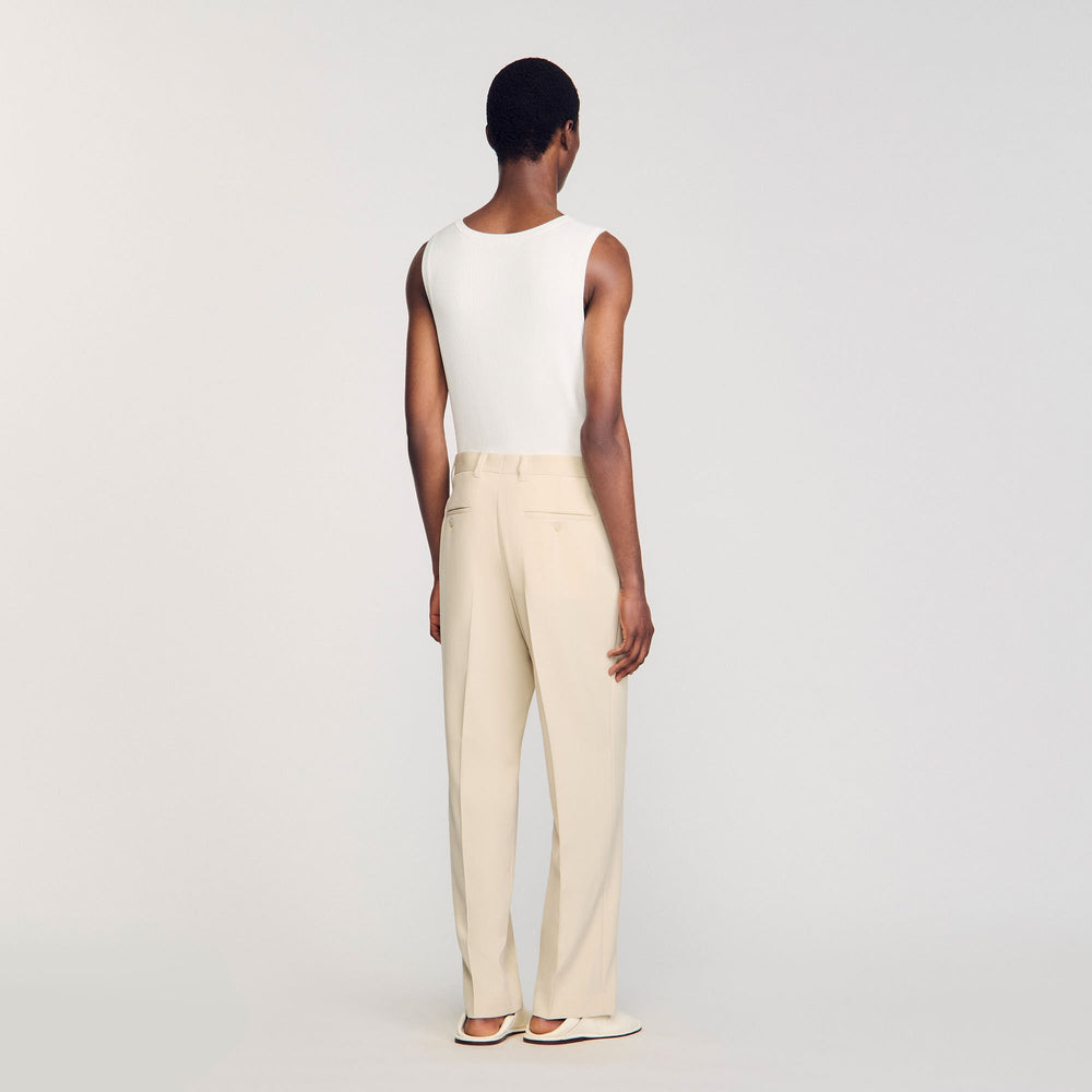 Sandro / Wool suit trousers Oats